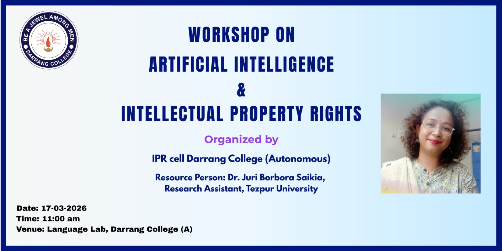 Workshop on Artificial Intelligence & Intellectual Property Rights